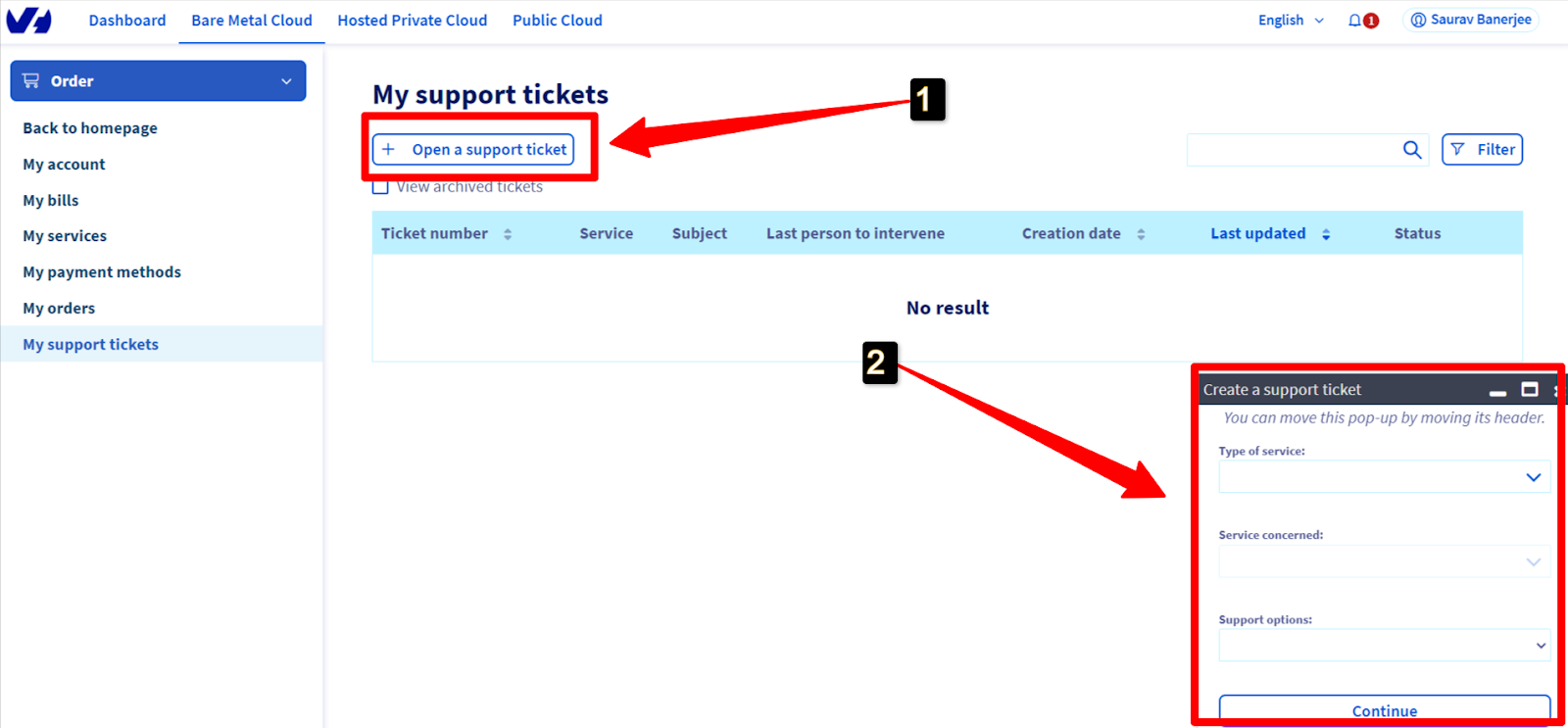 OVHCloud-Ticket-Support