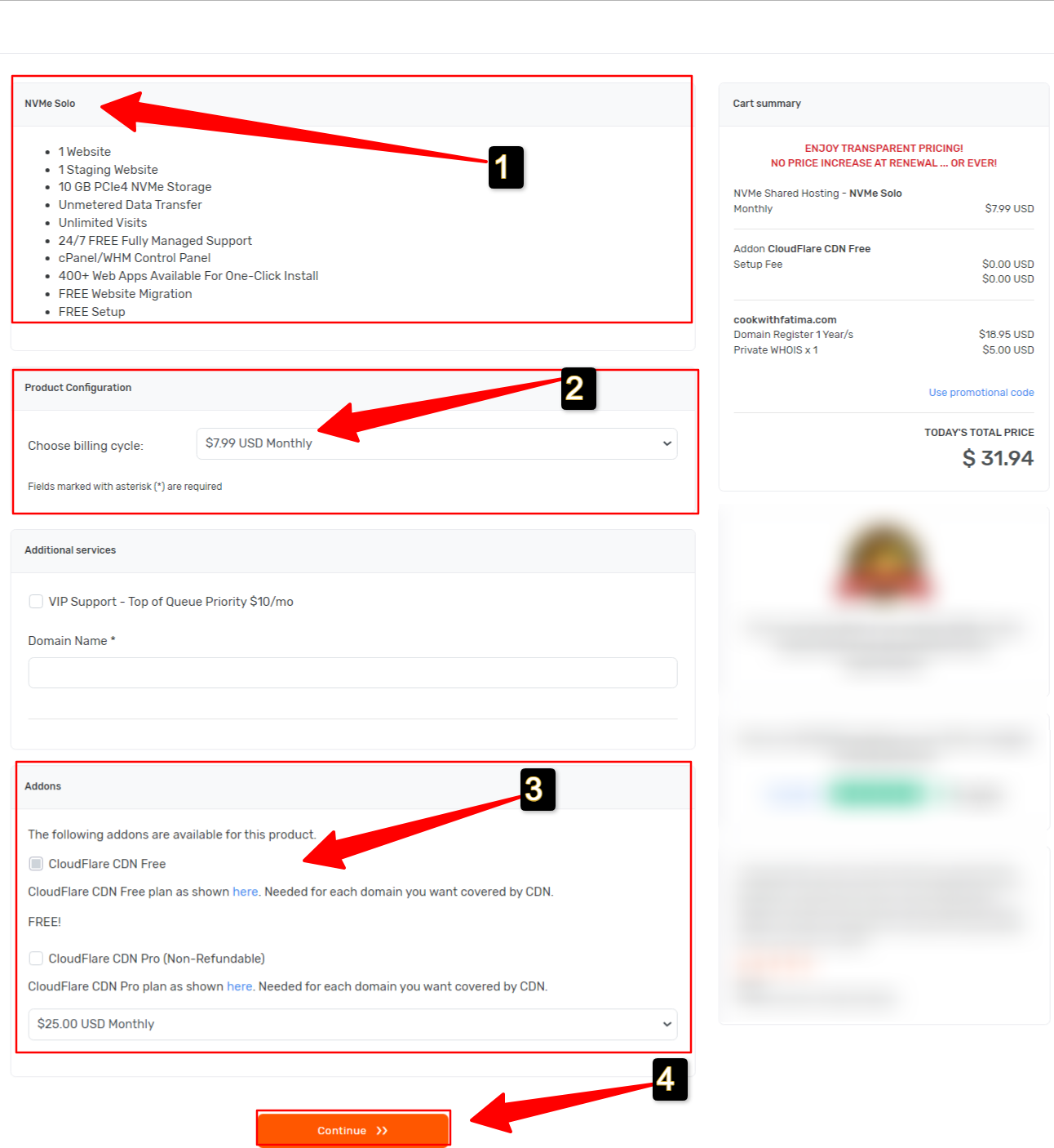 On making necessary settings related to your domain