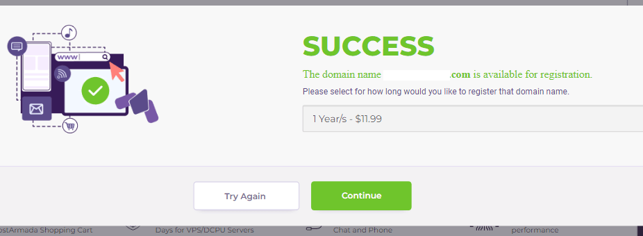 Press the continue option