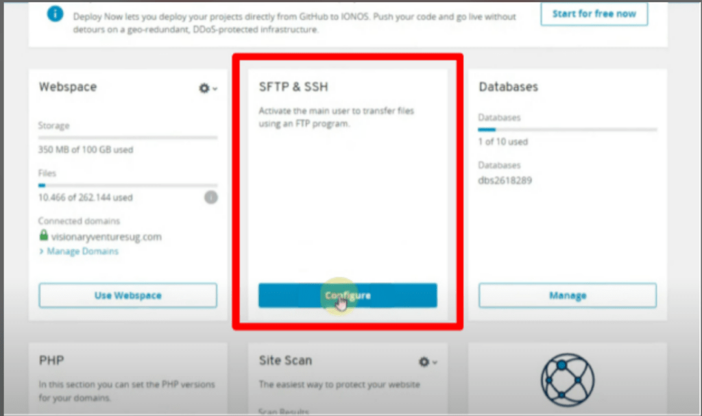 configuration button