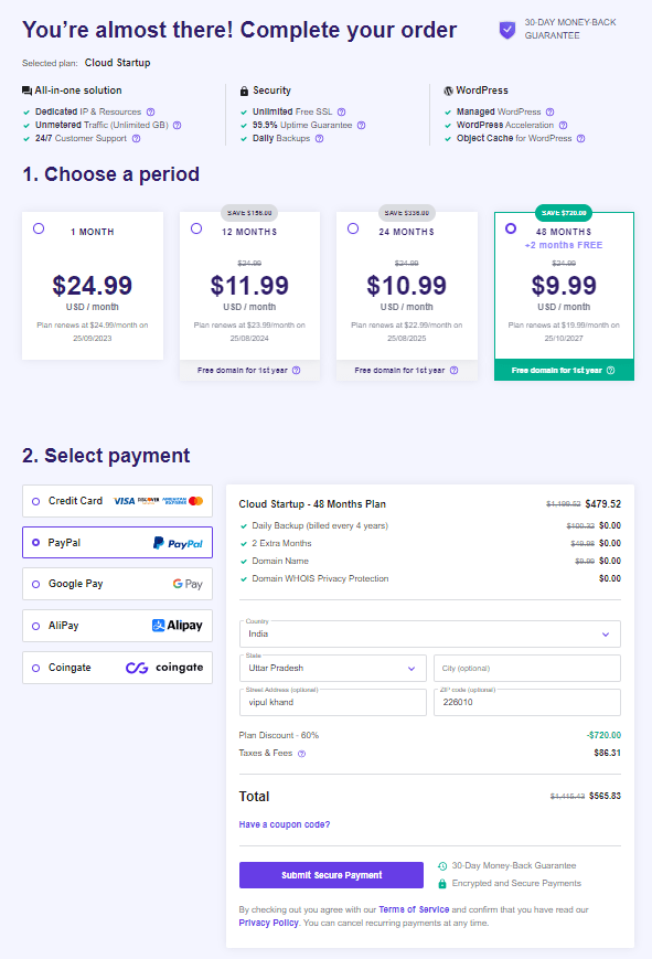 Order Hosting From Hostinger 7 how order cloud hosting from hostinger
