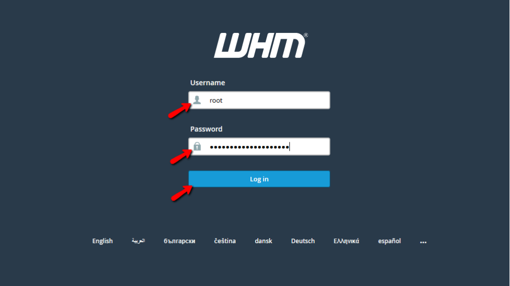 login to your cPanel account