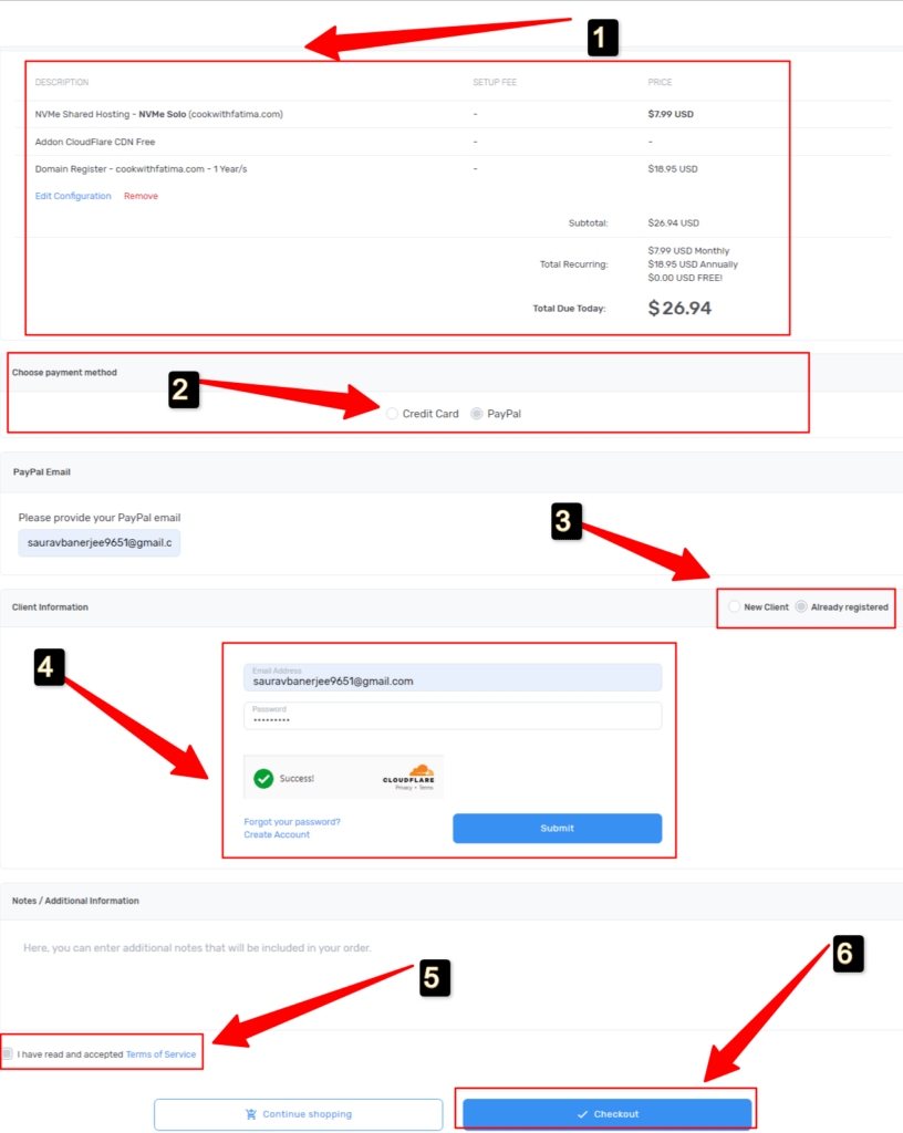 order description to ensure everything is perfect