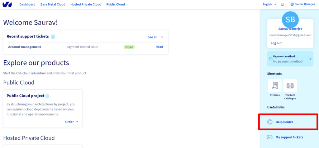 ovhcloud-Login-dashboard
