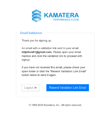verification code to your email id