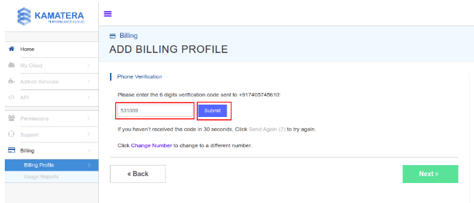 verify your phone number