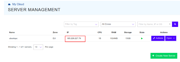 you will reach an interface similar to the following page