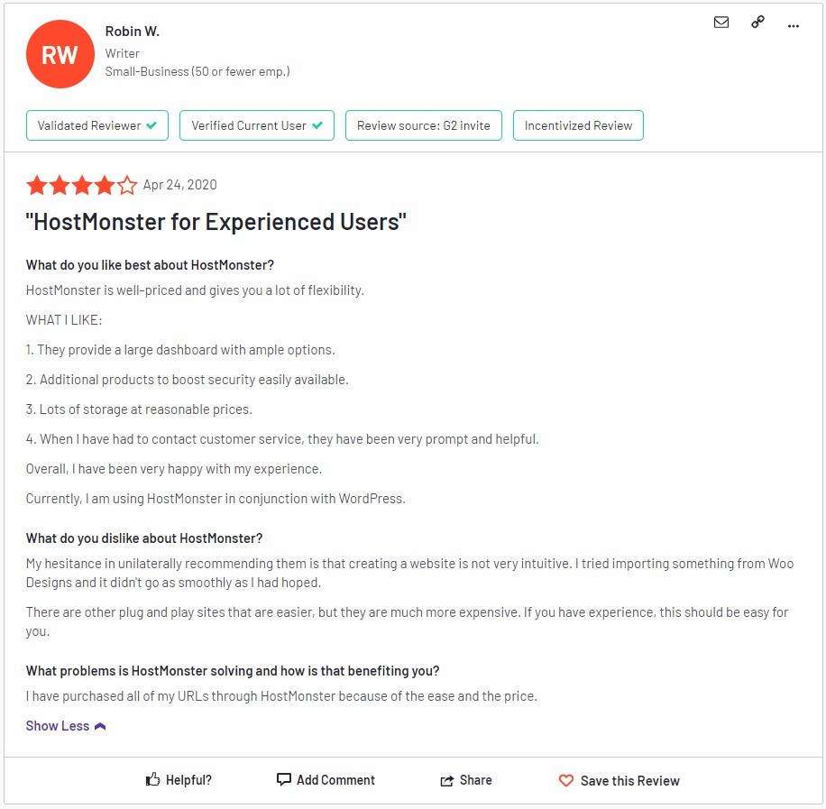 HostMonster Support 8 “Better Pricing and Usability but Complex Processes.”