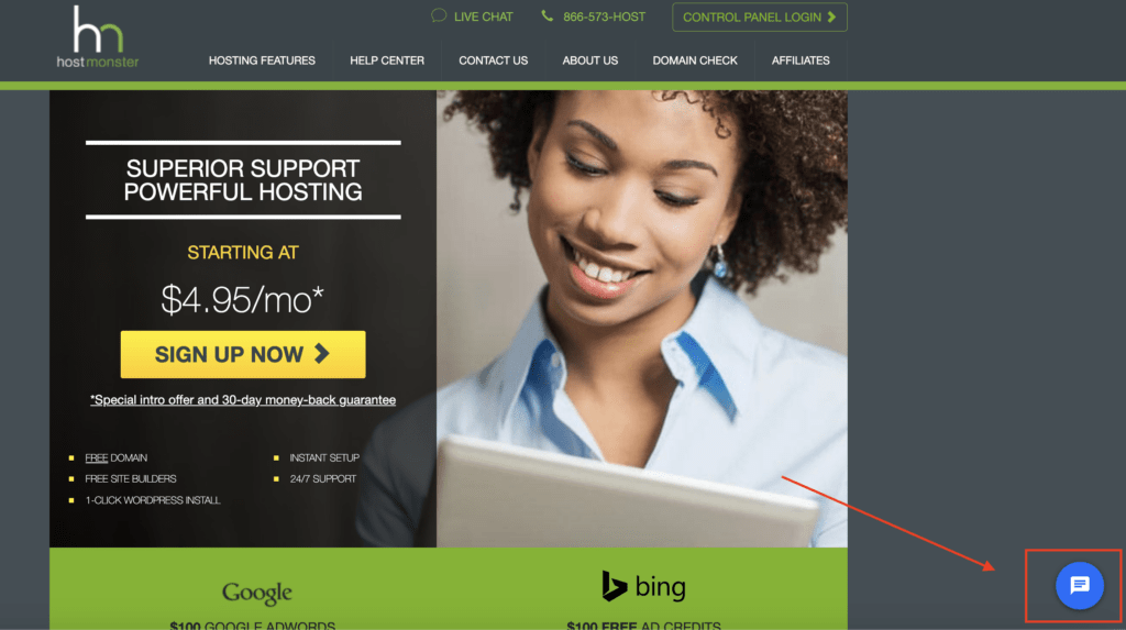 HostMonster Support 6 Contact HostMonster Live Support