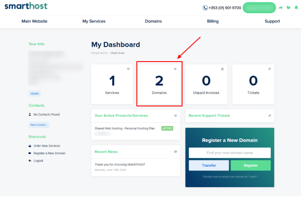 SmartHost Nameservers