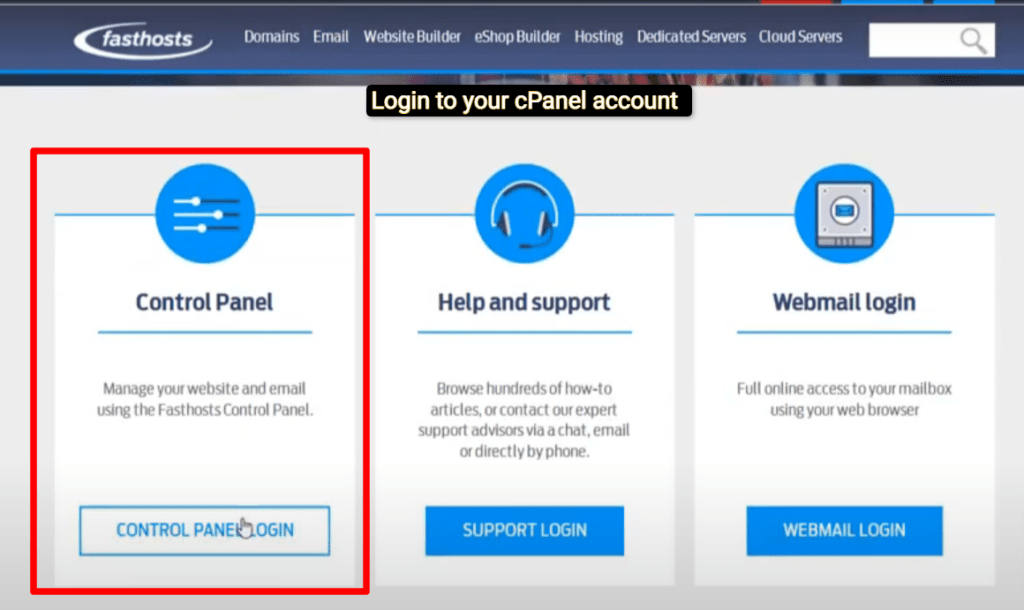Fasthosts NameServers 3 On clicking the above option