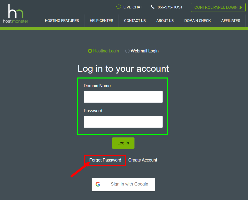 Reset-Password-For-Hostmonster-Login