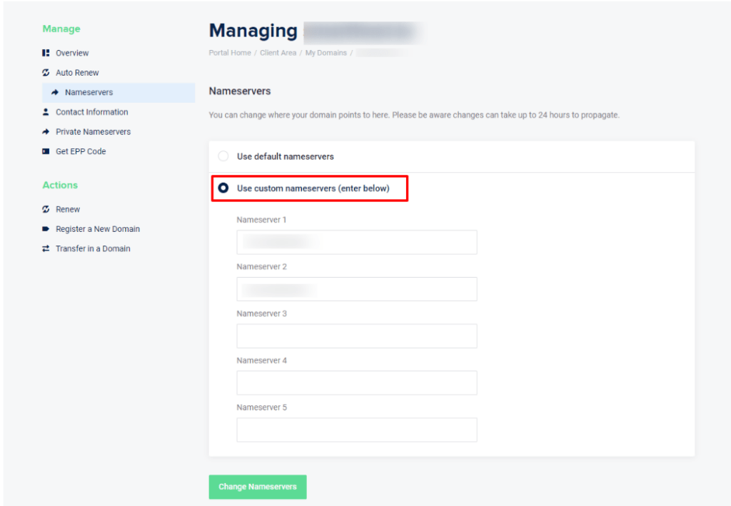 SmartHost Nameservers