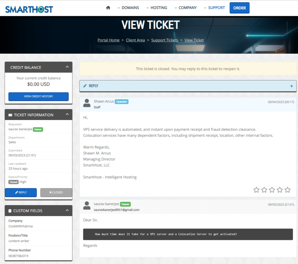 Type the subject of your issue