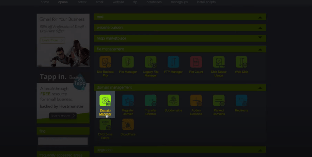 Hostmonster Namservers