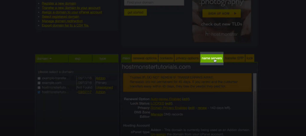 how-to-find-Hostmonster-nameservers