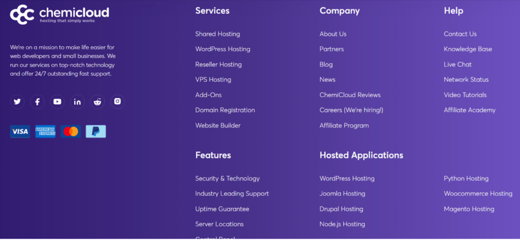 official website of Chemicloud