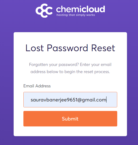 registered email address