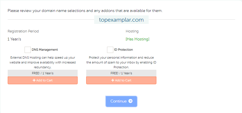DomainRacer additional plans