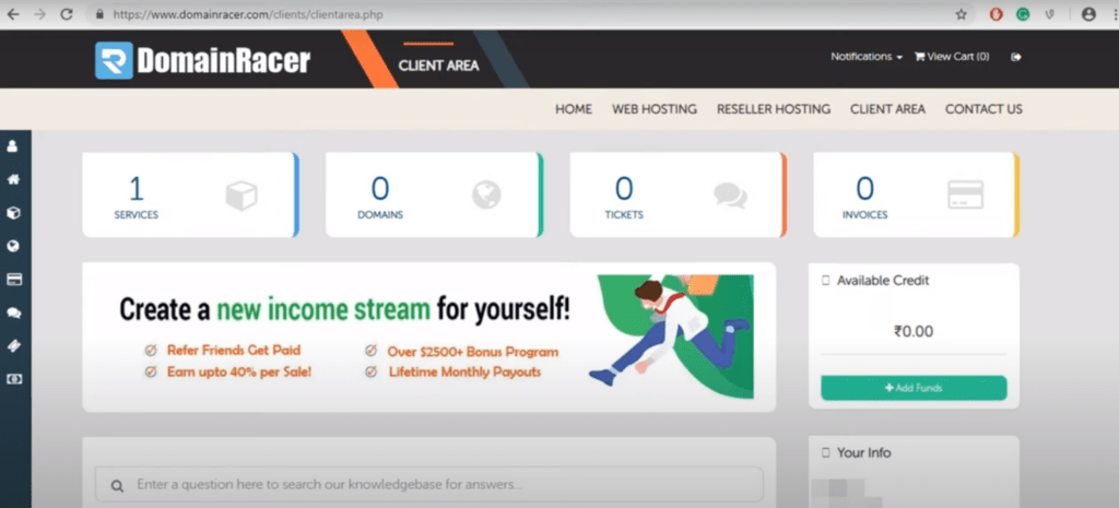 DomainRacer Login 5 DomainRacer Login