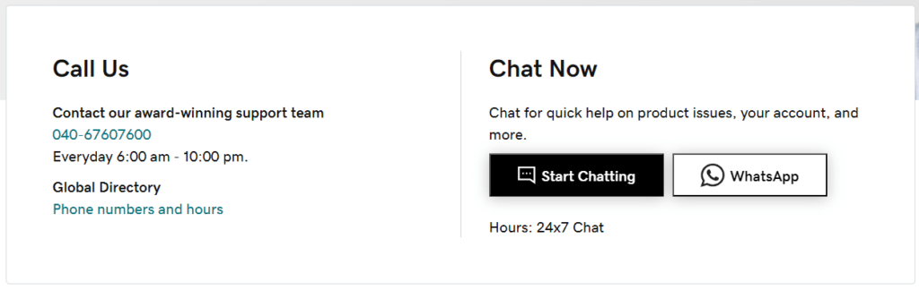 Godaddy chat