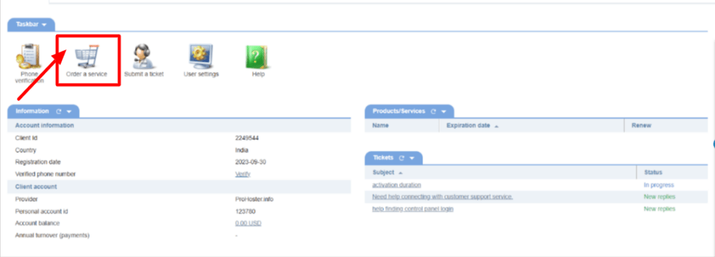 Order Hosting From ProHoster