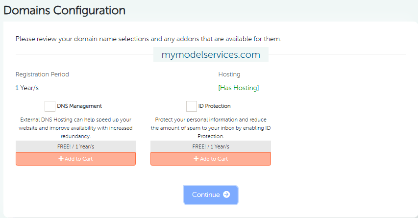 domainracer domain configurations