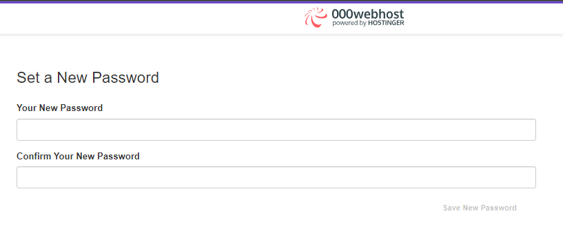 enter your preferred password and hit the save new password button right after