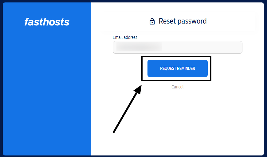 reset password