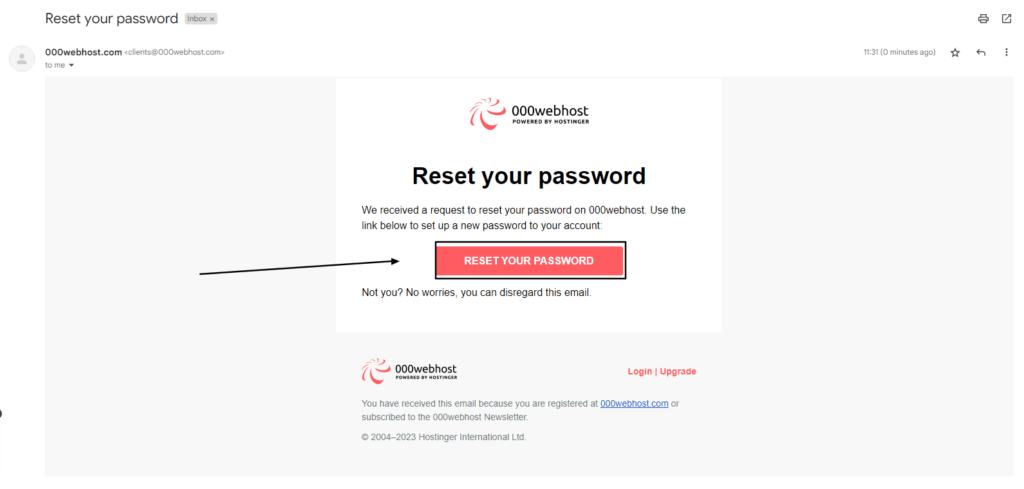 reset your password