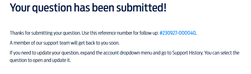 you have successfully submitted your ticket