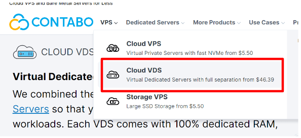 Contabo Cloud VDS