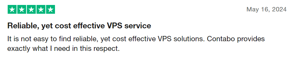 Contabo Customer Feedback 2