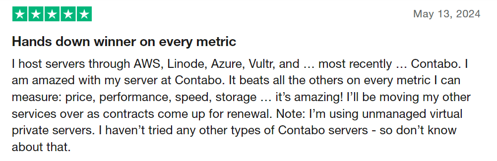 Contabo Customer Feedback