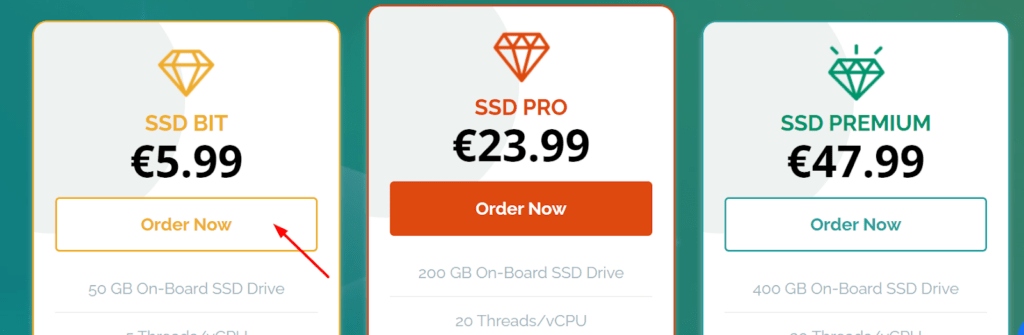 Next, select the plan according to your needs