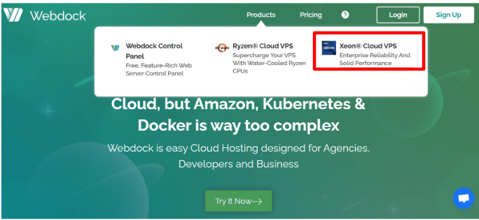 WebDock VPS Cloud Server [ Intel Xeon]