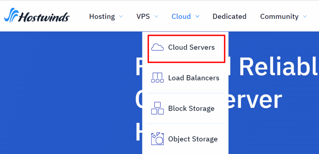 Hostwinds Cloud Server Hosting