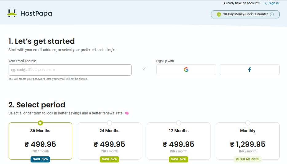 Order Hosting from HostPapa 13 Hostpapa