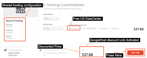 Buy Namecheap shared hosting
