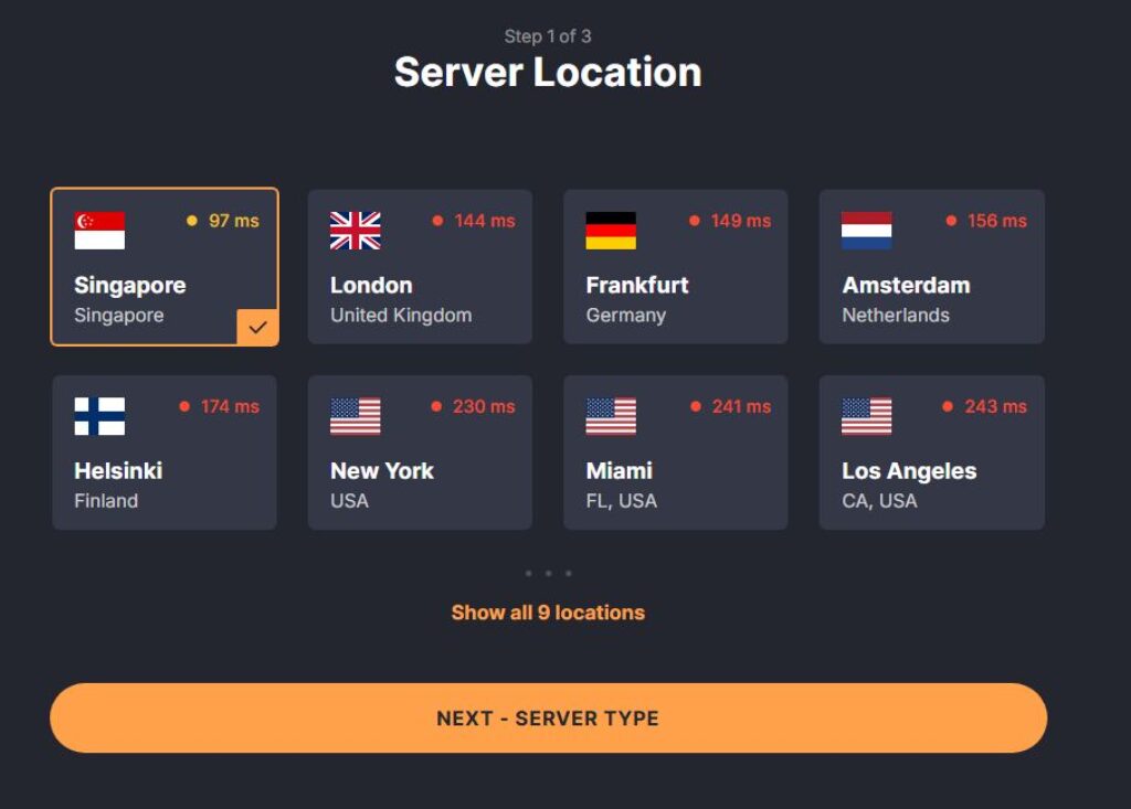 server location