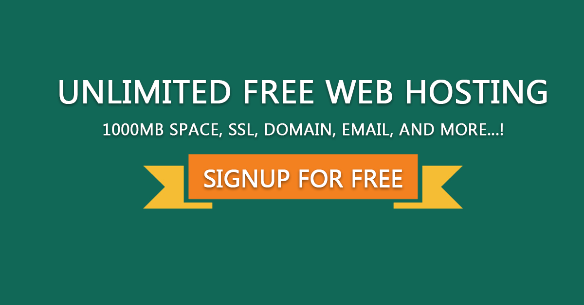 Free And Unlimited Web Hosting With Php And Mysql